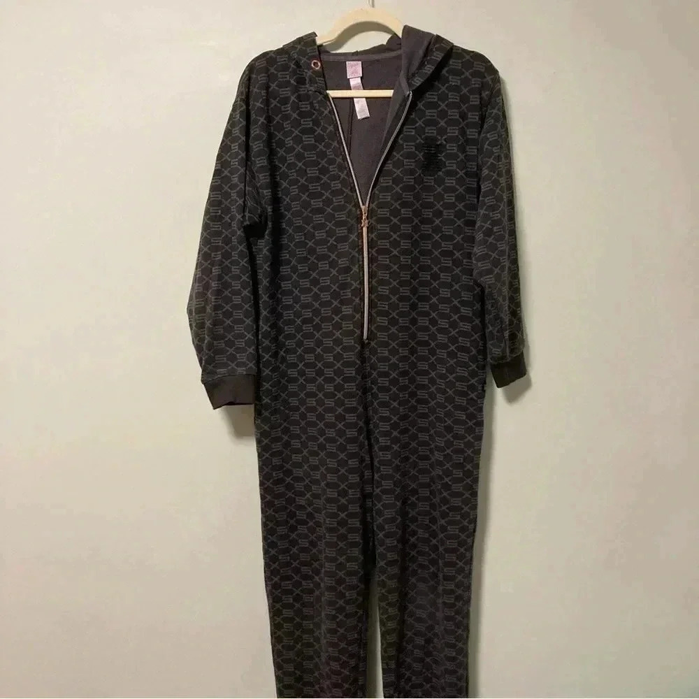 Savage X Fenty monogram hooded jumpsuit